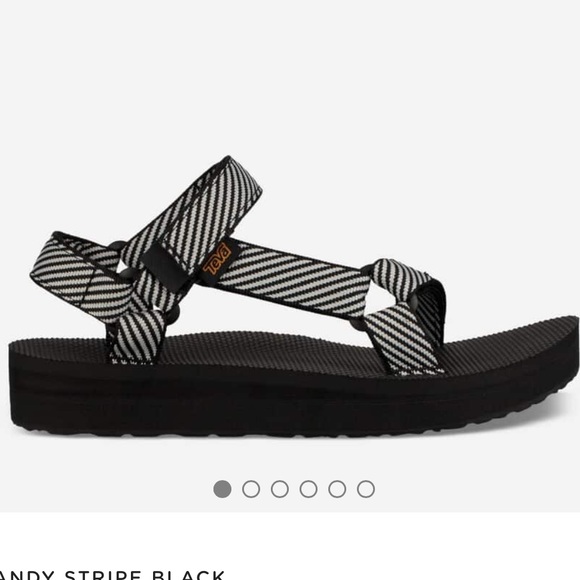 Teva Shoes - NWT 10 Teva Midform Universal Candy Stripe Black